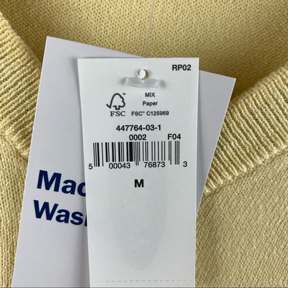 Old Navy Yellow V-Neck Lightweight Long Sleeve Sweater - Picture 6 of 15